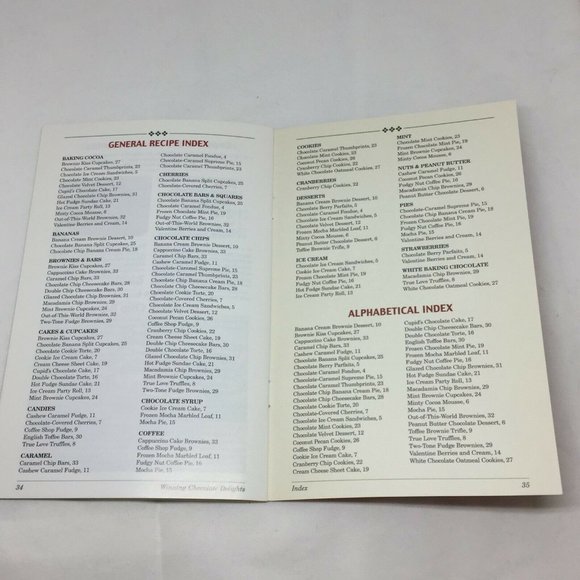 Winning Chocolate Delights Recipe Cookbook Baking Recipes Dessert Cake Pie - Picture 9 of 9